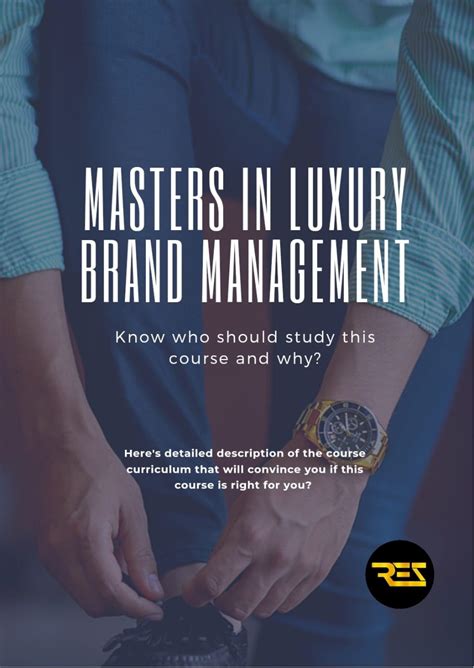 what is masters in luxury brand management